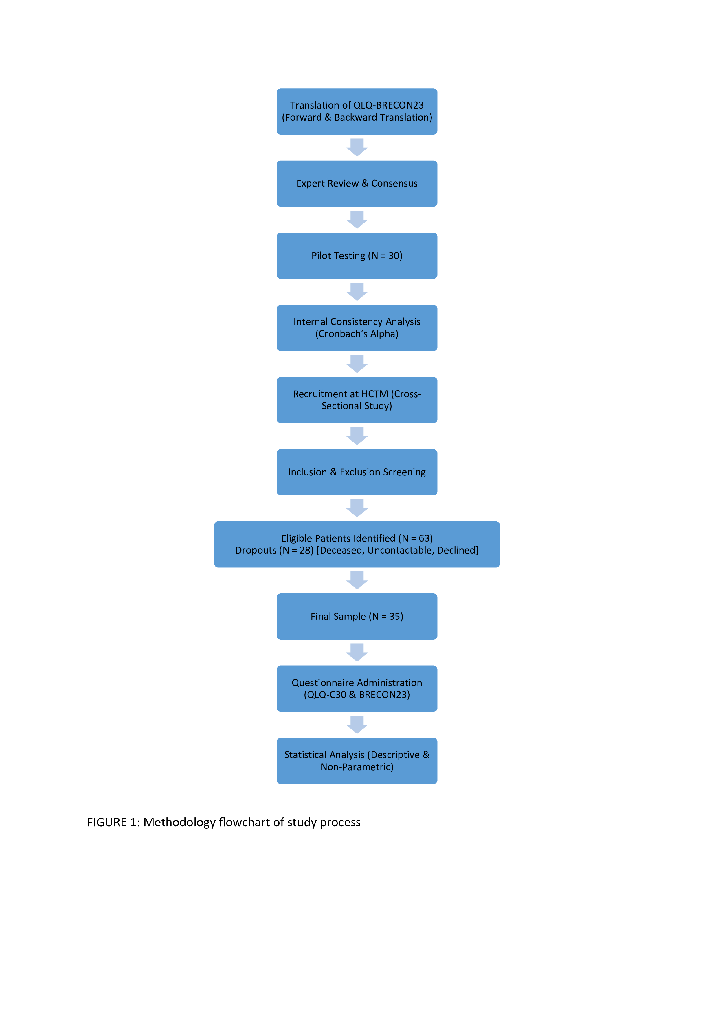 FIGURE 1: Methodology flowchart of study process